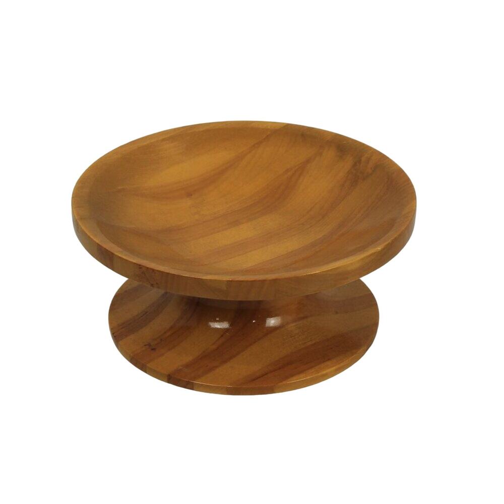 Maine State Prison Wooden Bowl Display Stand Centerpiece Natural Minimalist